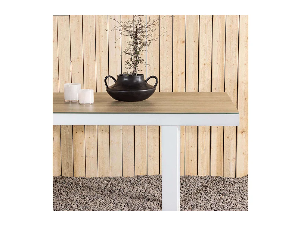 Merlo tuintafel 90x200cm wit.