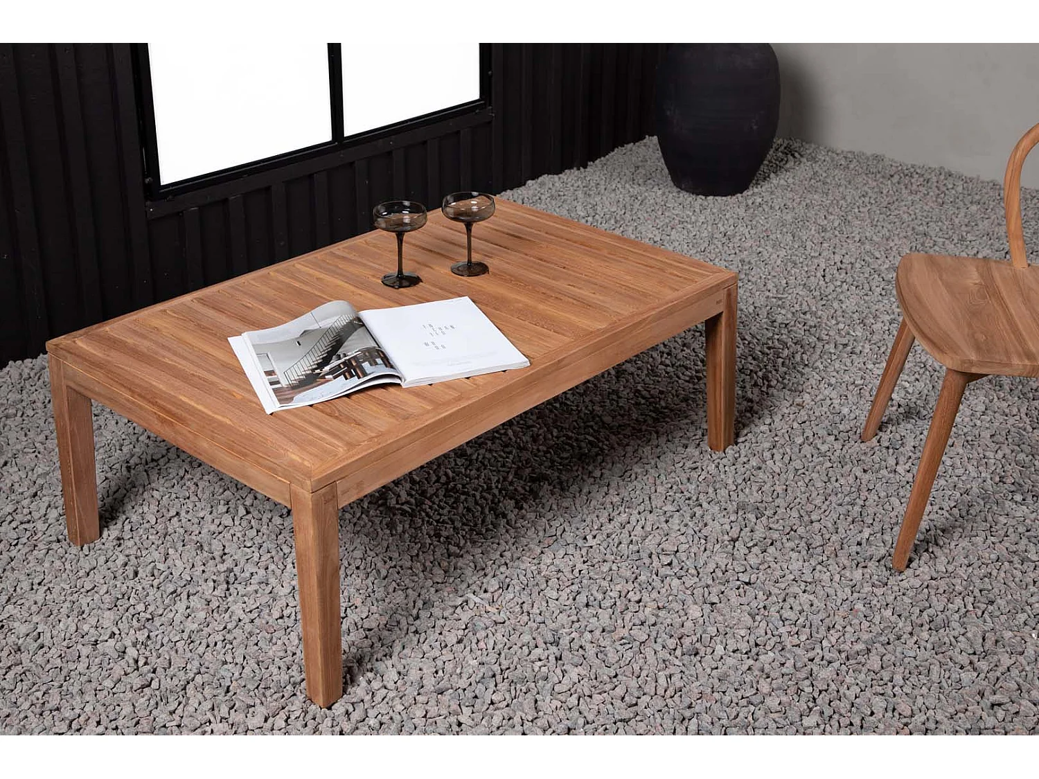 Amlan tuintafel 70x110cm naturel.