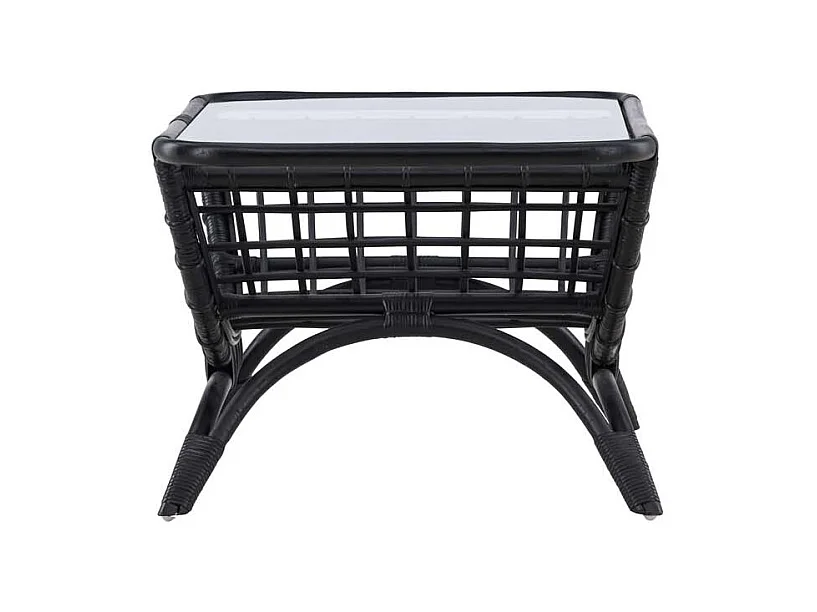 Moana Gartentisch Beistelltisch 60x96cm schwarz.