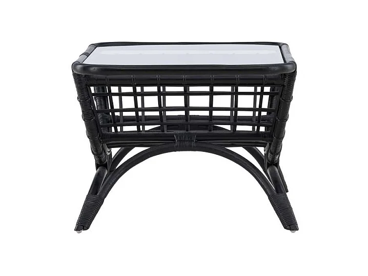 Moana Gartentisch Beistelltisch 60x96cm schwarz.