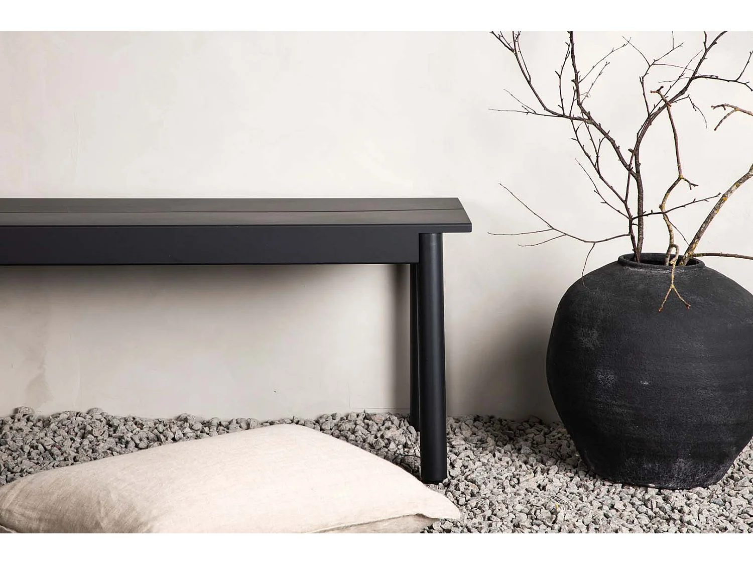 Modena tuinbank zwart.