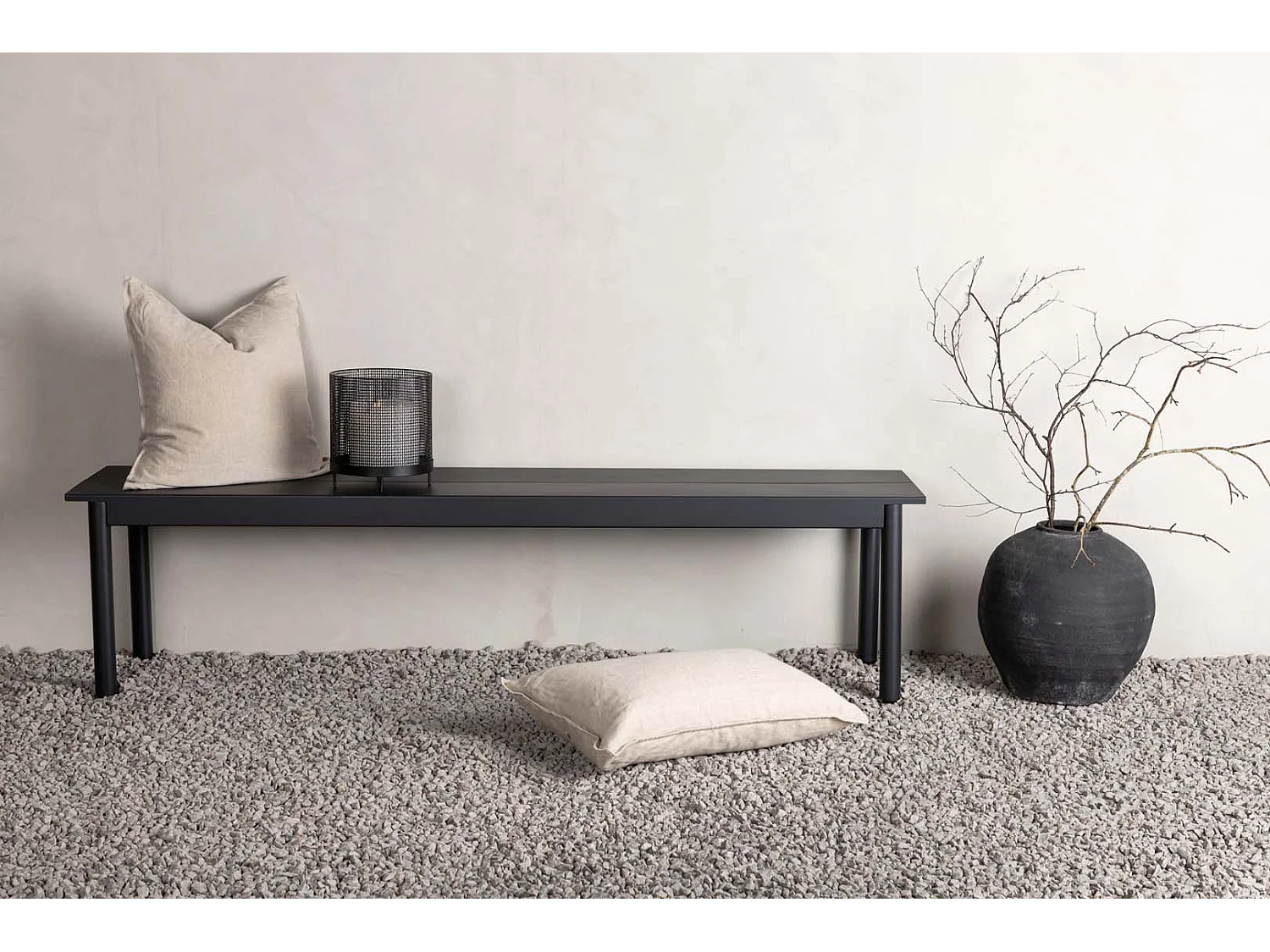 Modena Gartenbank schwarz.