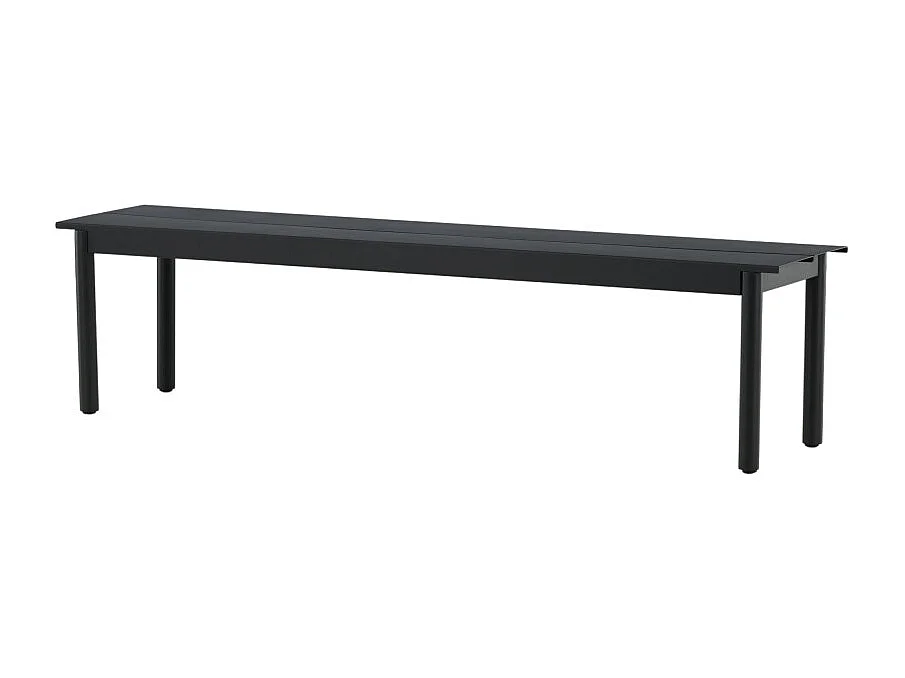 Banc de Jardin "Modena" 180cm Noir
