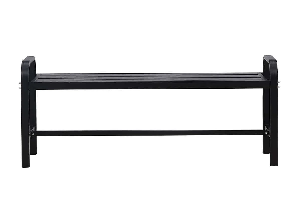 Banc de Jardin Design "Cascais" 125cm Noir