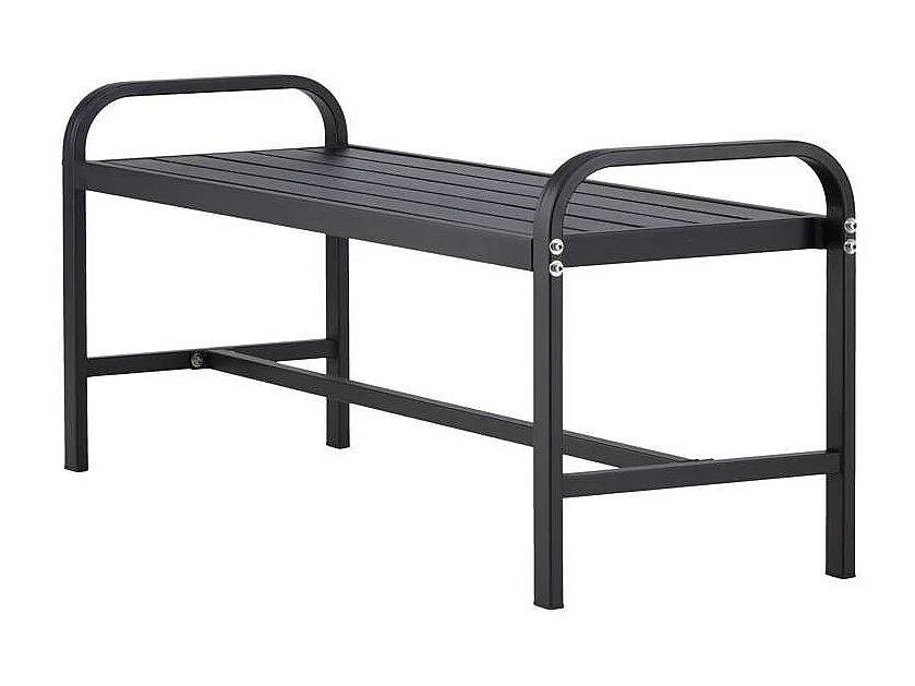 Banc de Jardin Design "Cascais" 125cm Noir