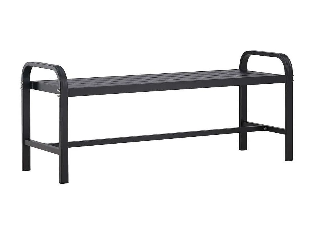 Banc de Jardin Design "Cascais" 125cm Noir
