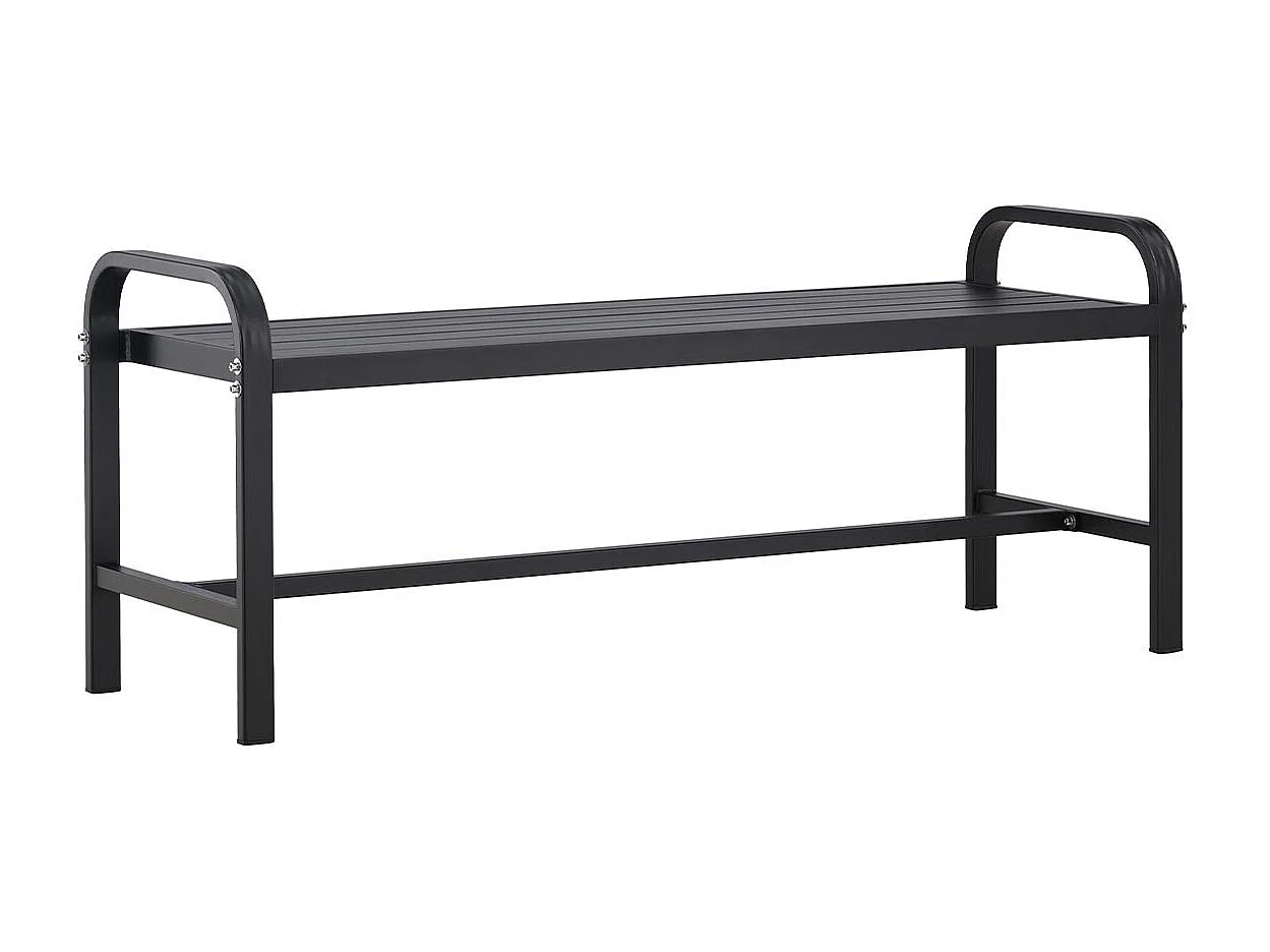 Banc de Jardin Design "Cascais" 125cm Noir
