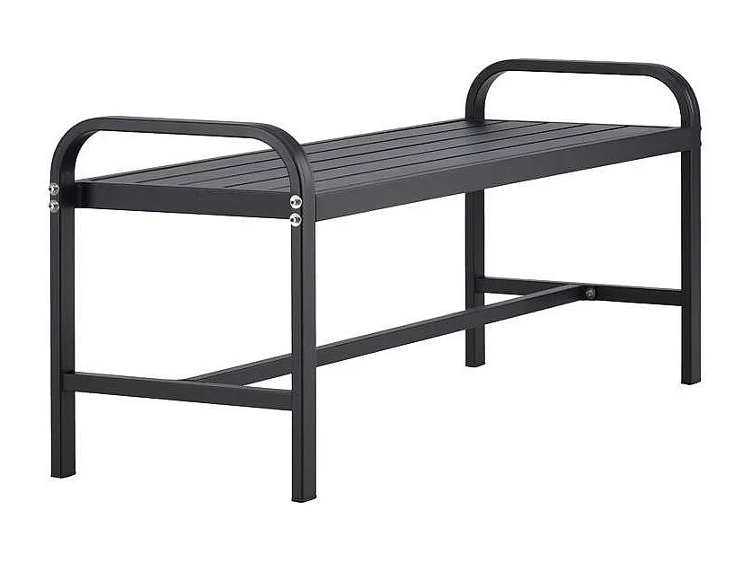 Banc de Jardin Design "Cascais" 125cm Noir