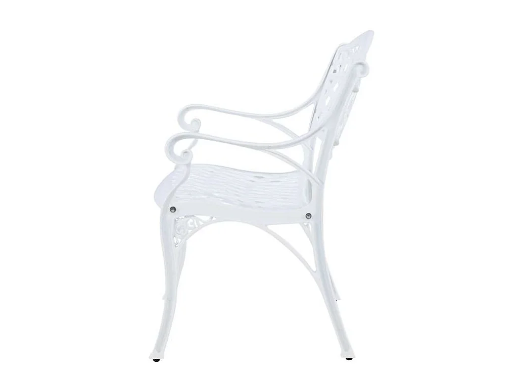 Panca da giardino Mafra bianca.