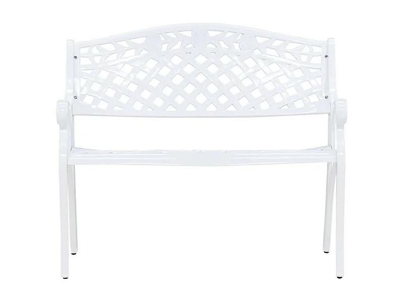 Banco de jardín Mafra blanco.