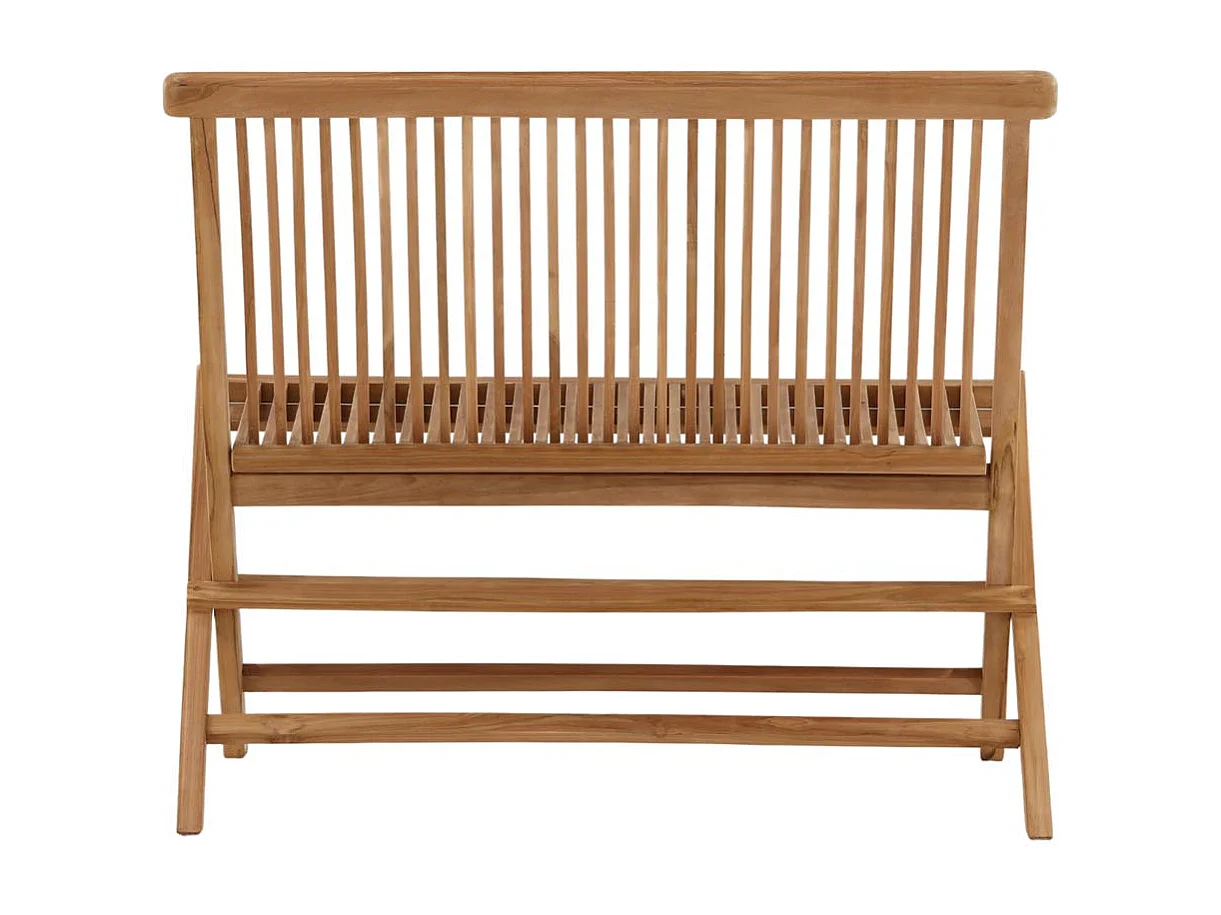 Banc de Jardin Pliable en Teck "Ghana" 100cm Naturel