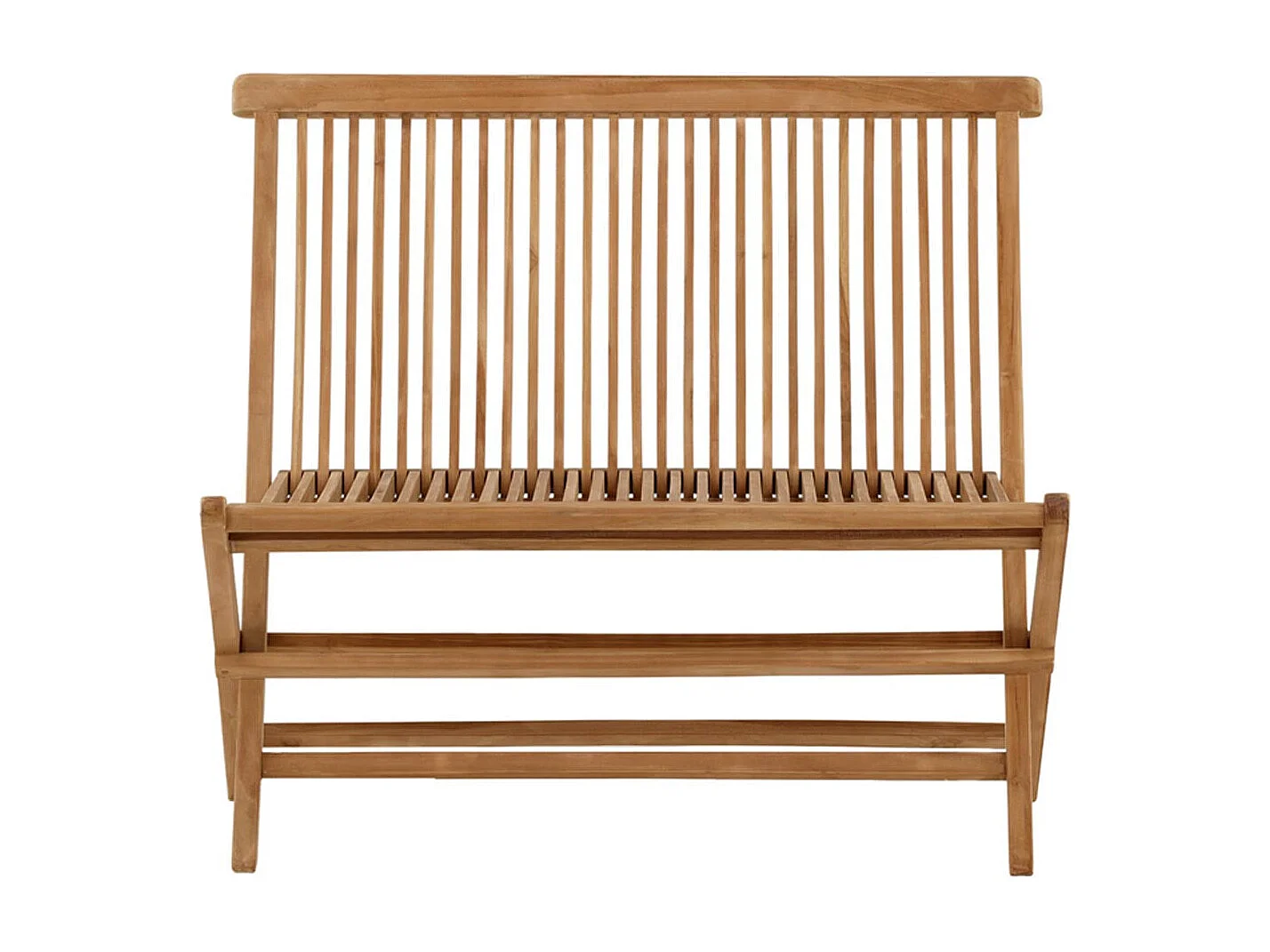 Banc de Jardin Pliable en Teck "Ghana" 100cm Naturel