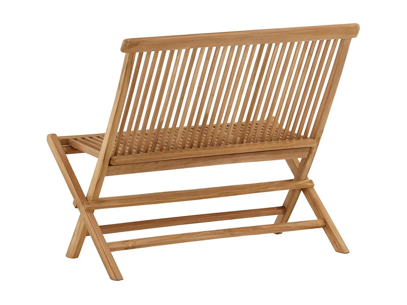 Banc de Jardin Pliable en Teck "Ghana" 100cm Naturel