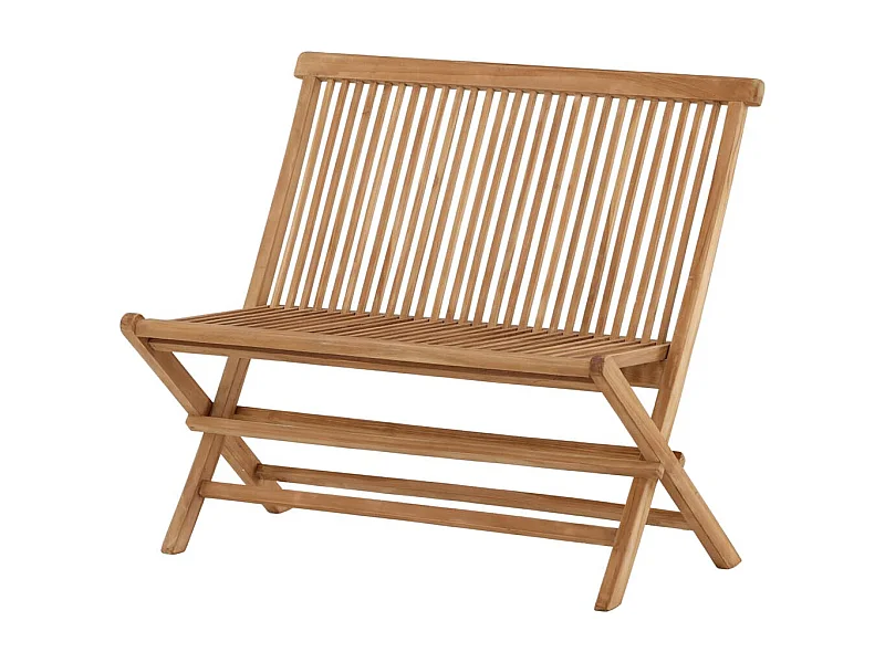 Banc de Jardin Pliable en Teck "Ghana" 100cm Naturel