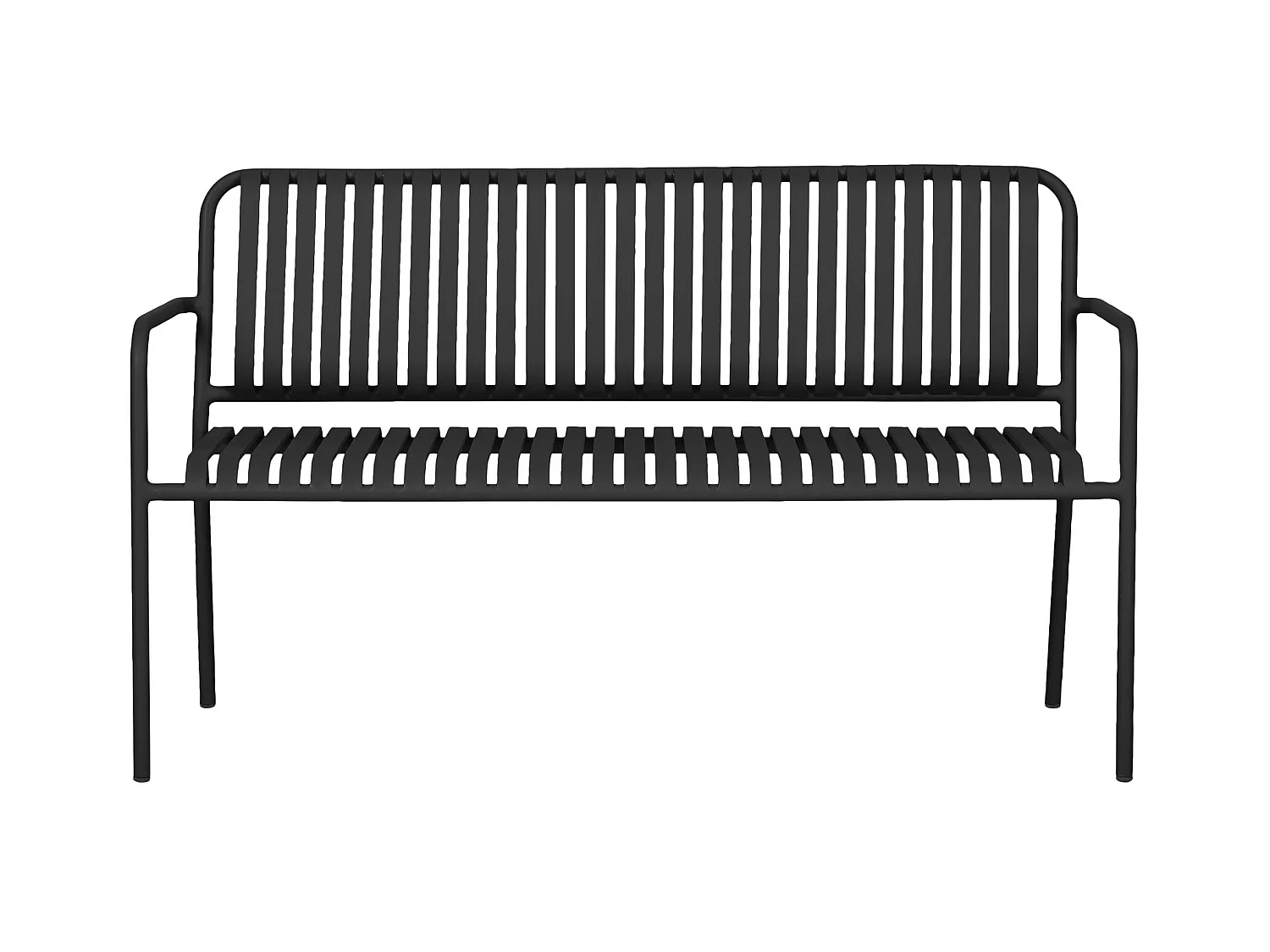 Stella banc de jardin noir.