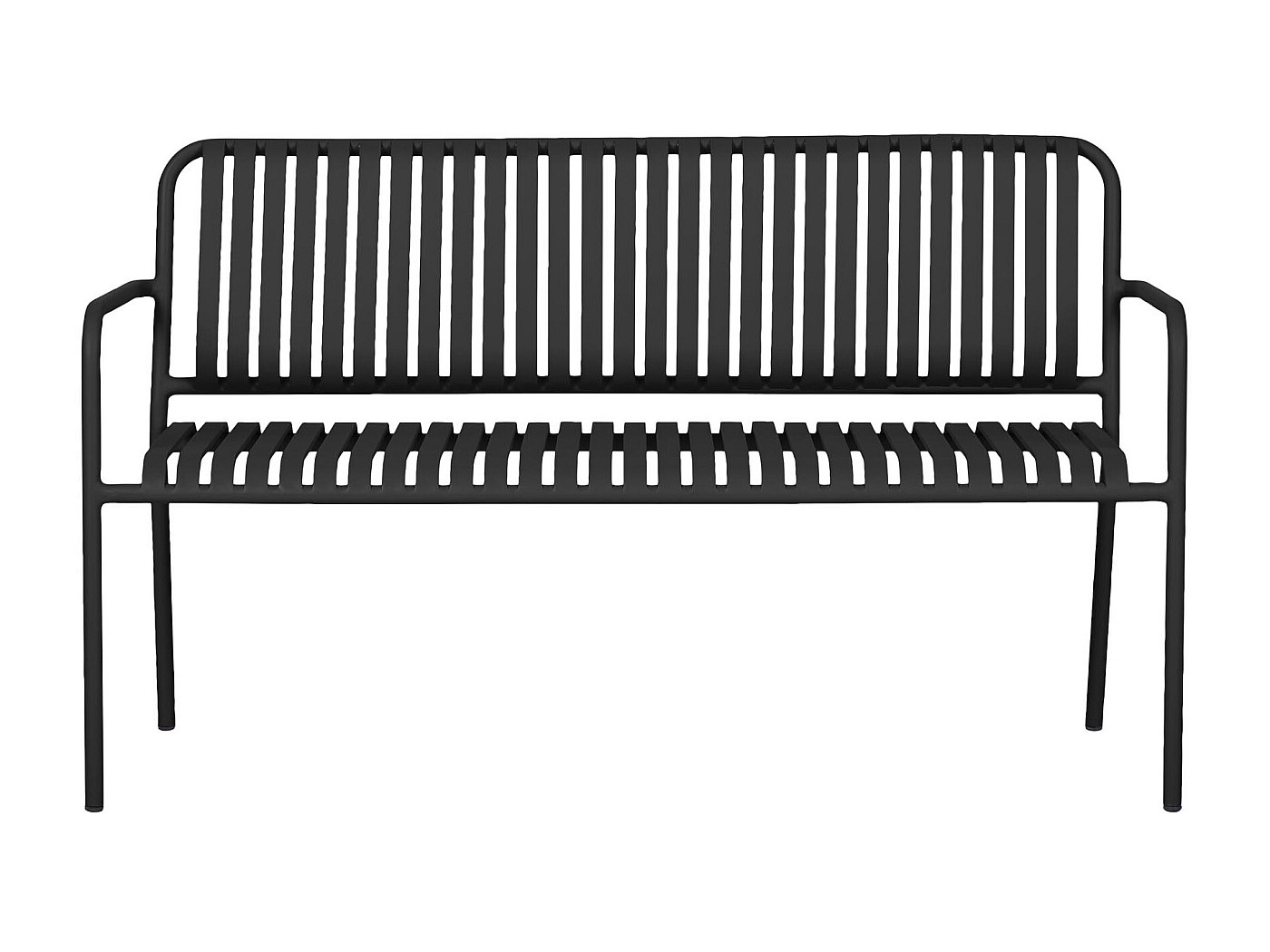 Stella banc de jardin noir.