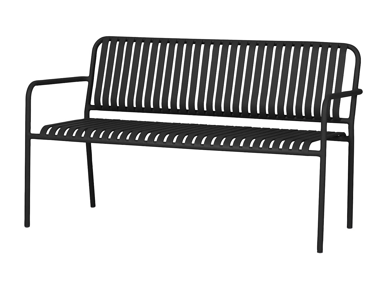 Stella banc de jardin noir.