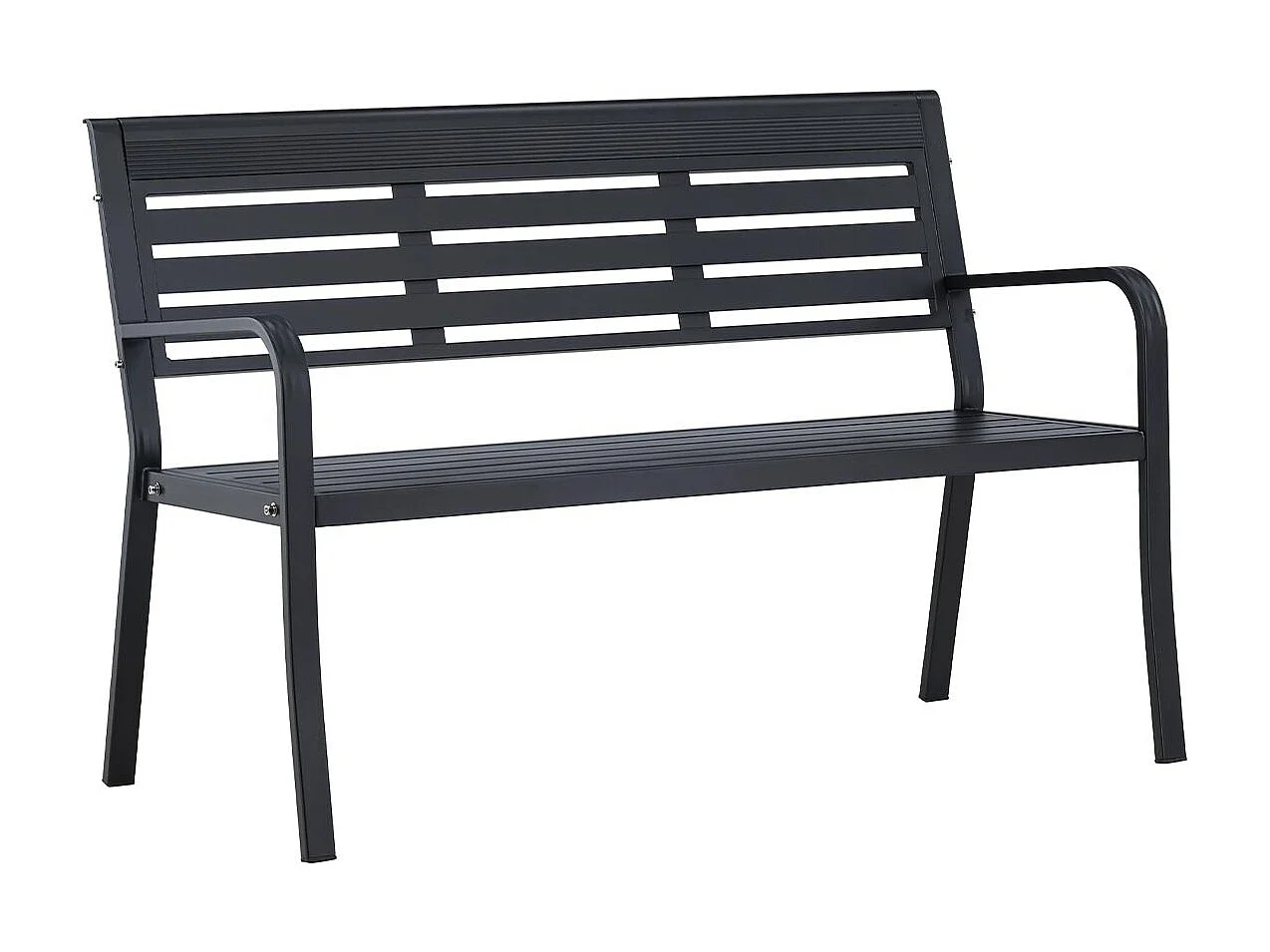 Banc de Jardin "Elvas" 125cm Noir