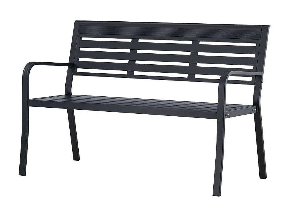 Banc de Jardin "Elvas" 125cm Noir
