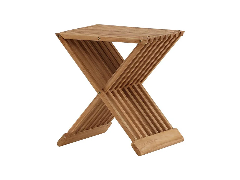 Table d'Appoint de Jardin en Teck "Ghana" 43cm Naturel