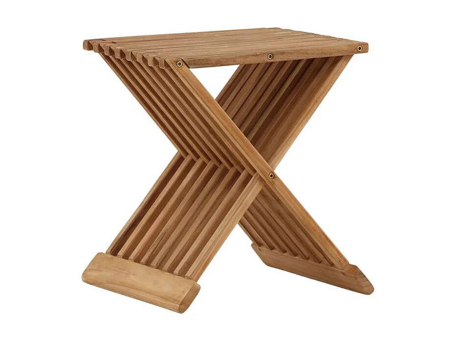 Table d'Appoint de Jardin en Teck "Ghana" 43cm Naturel