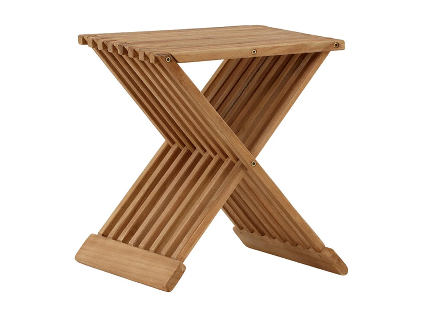 Table d'Appoint de Jardin en Teck "Ghana" 43cm Naturel