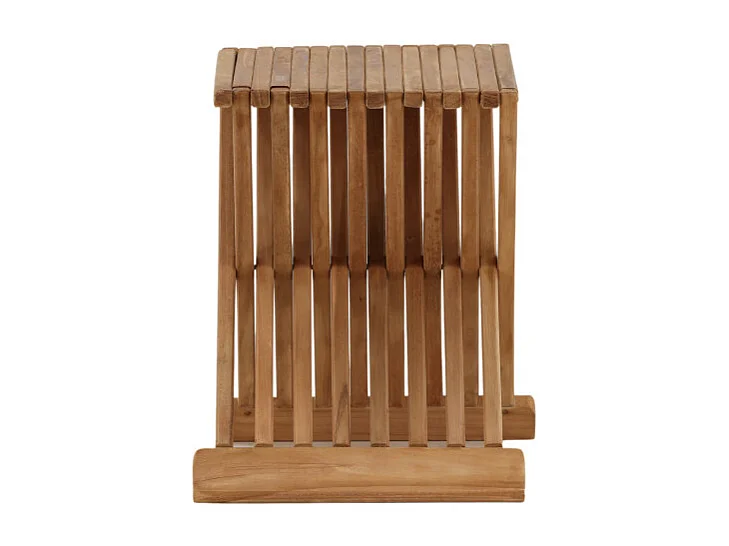 Table d'Appoint de Jardin en Teck "Ghana" 43cm Naturel