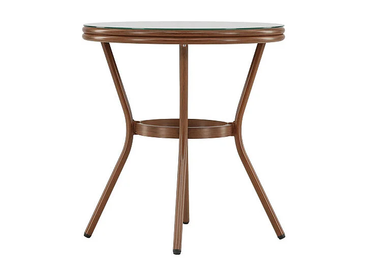 Loures café tafel Ø70 bruin.