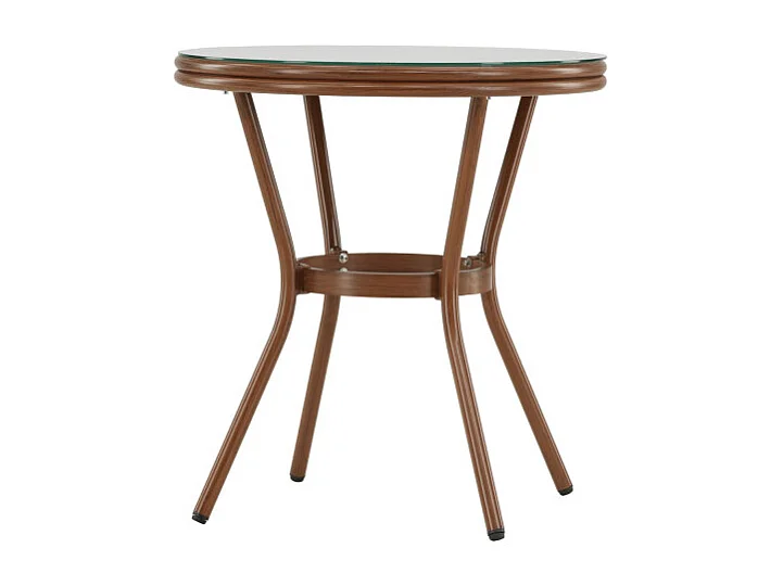 Loures café tafel Ø70 bruin.