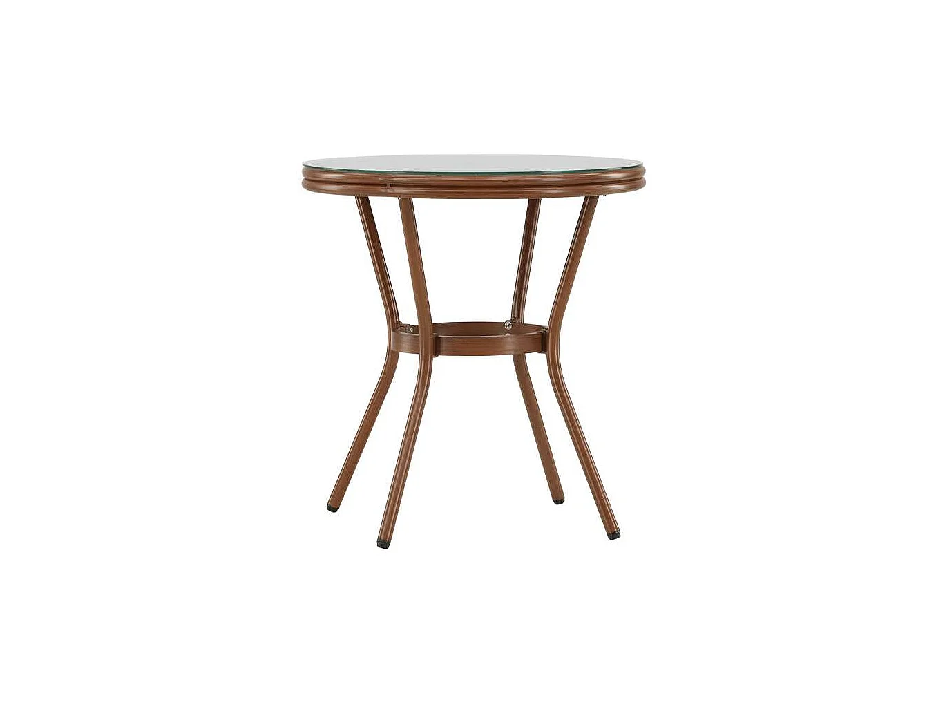 Loures café tafel Ø70 bruin.