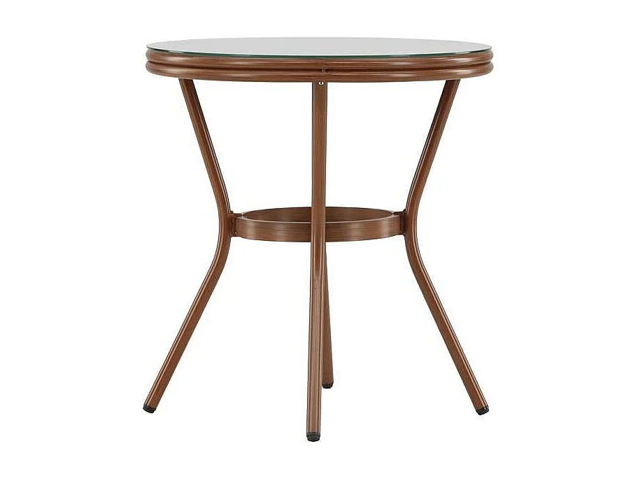 Loures café tafel Ø70 bruin.