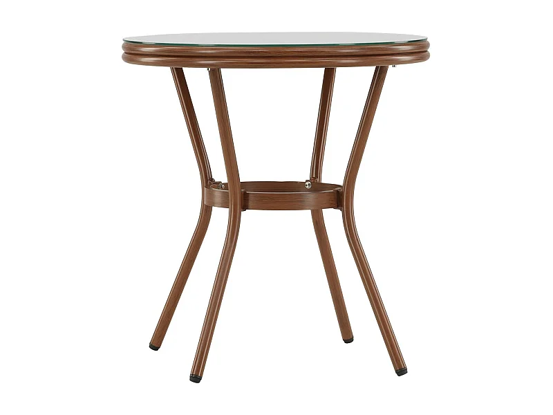 Tavolino da caffè Loures Ø70 marrone.