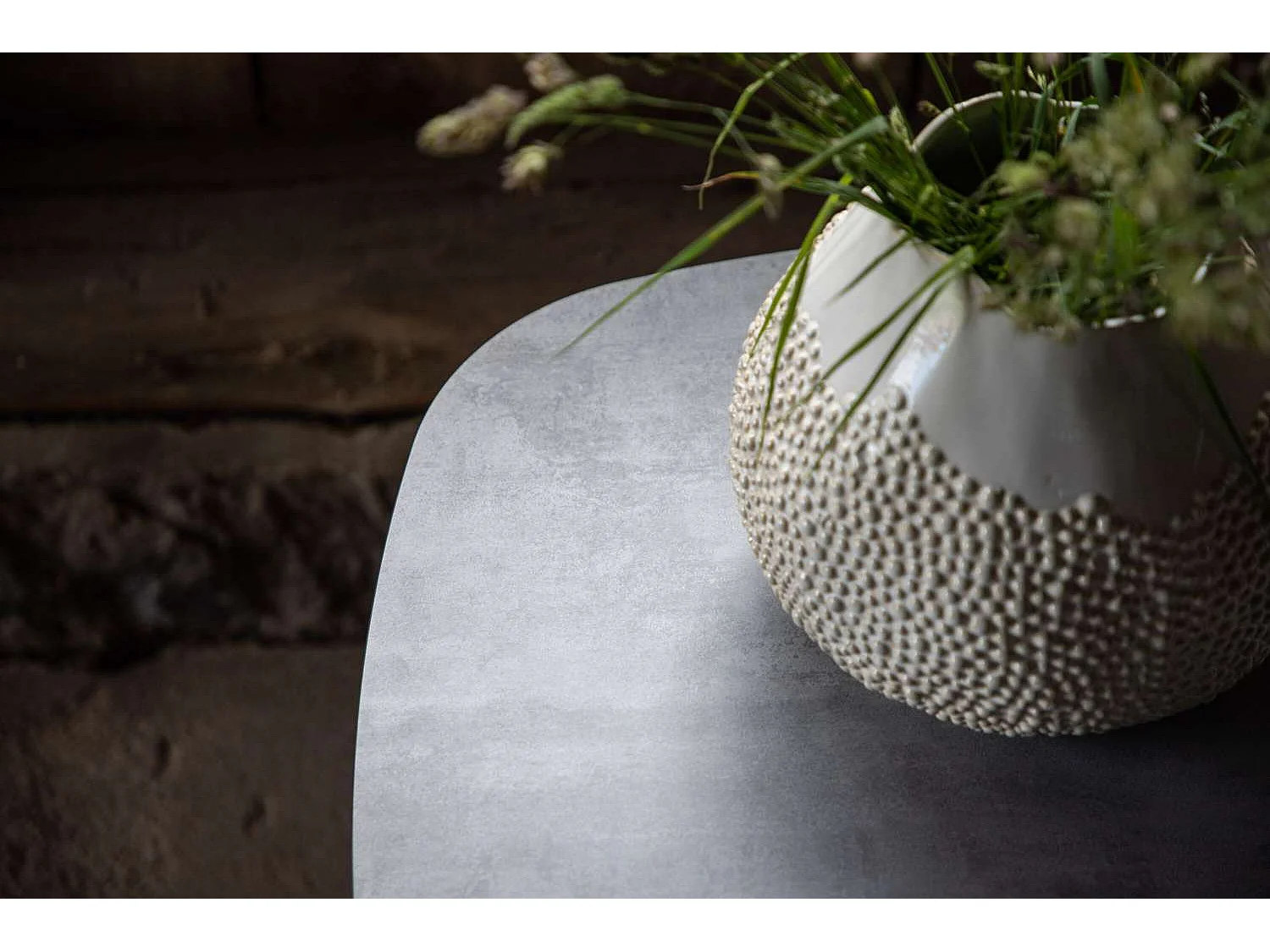 Table de Jardin en Métal "Milano" 75cm Noir