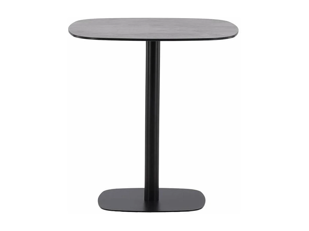 Table de Jardin en Métal "Milano" 75cm Noir