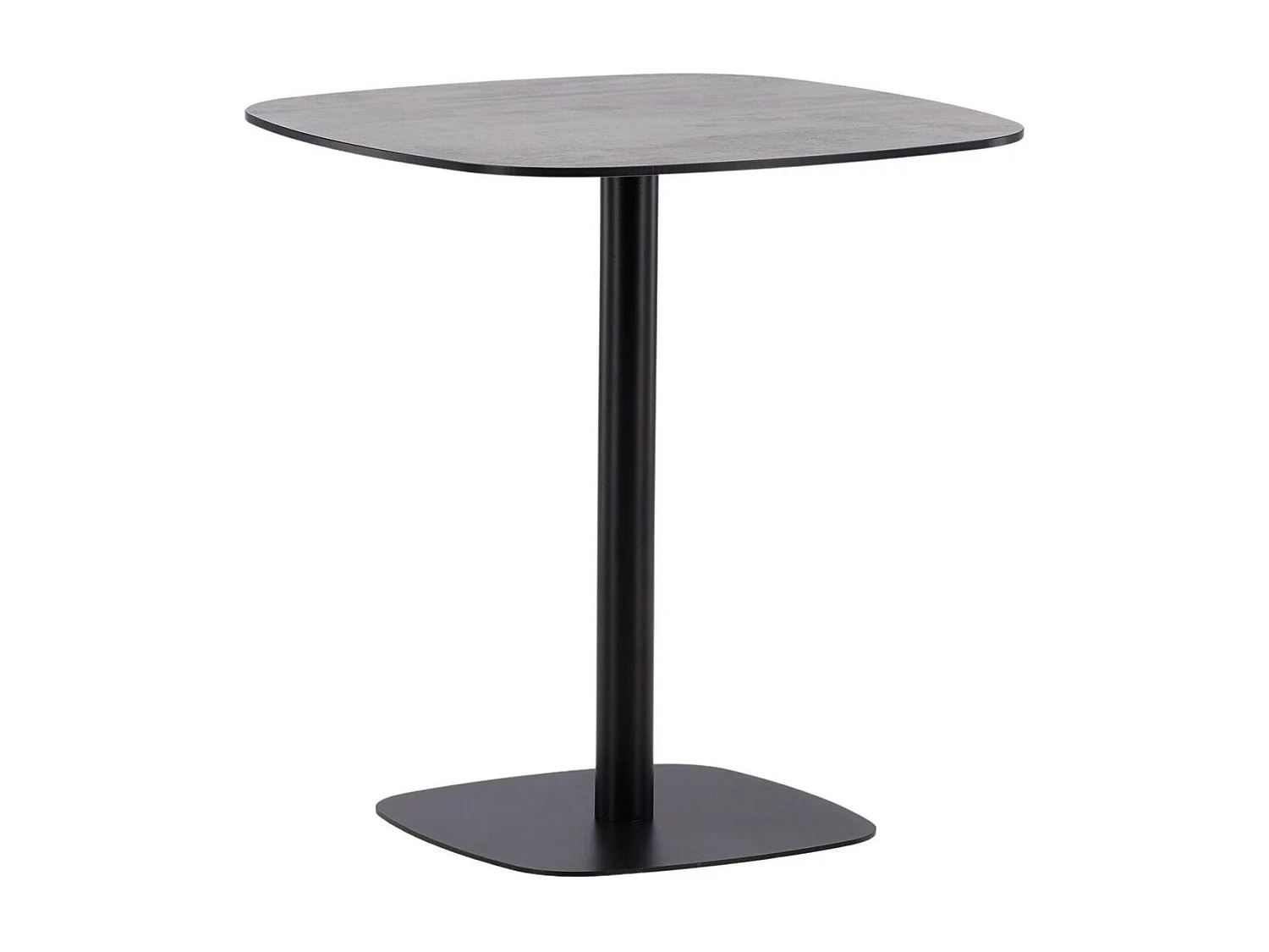 Milano café tafel Ø70 zwart.