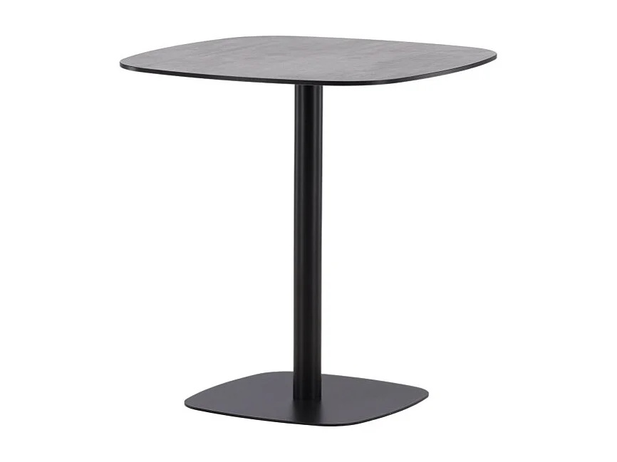 Milano café tafel Ø70 zwart.