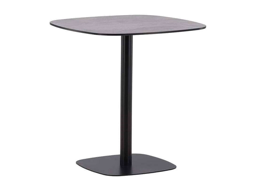 Milano café tafel Ø70 zwart.