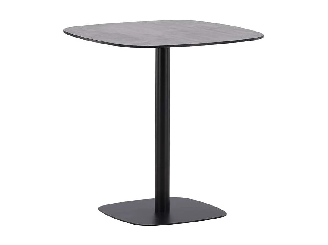 Milano café tafel Ø70 zwart.