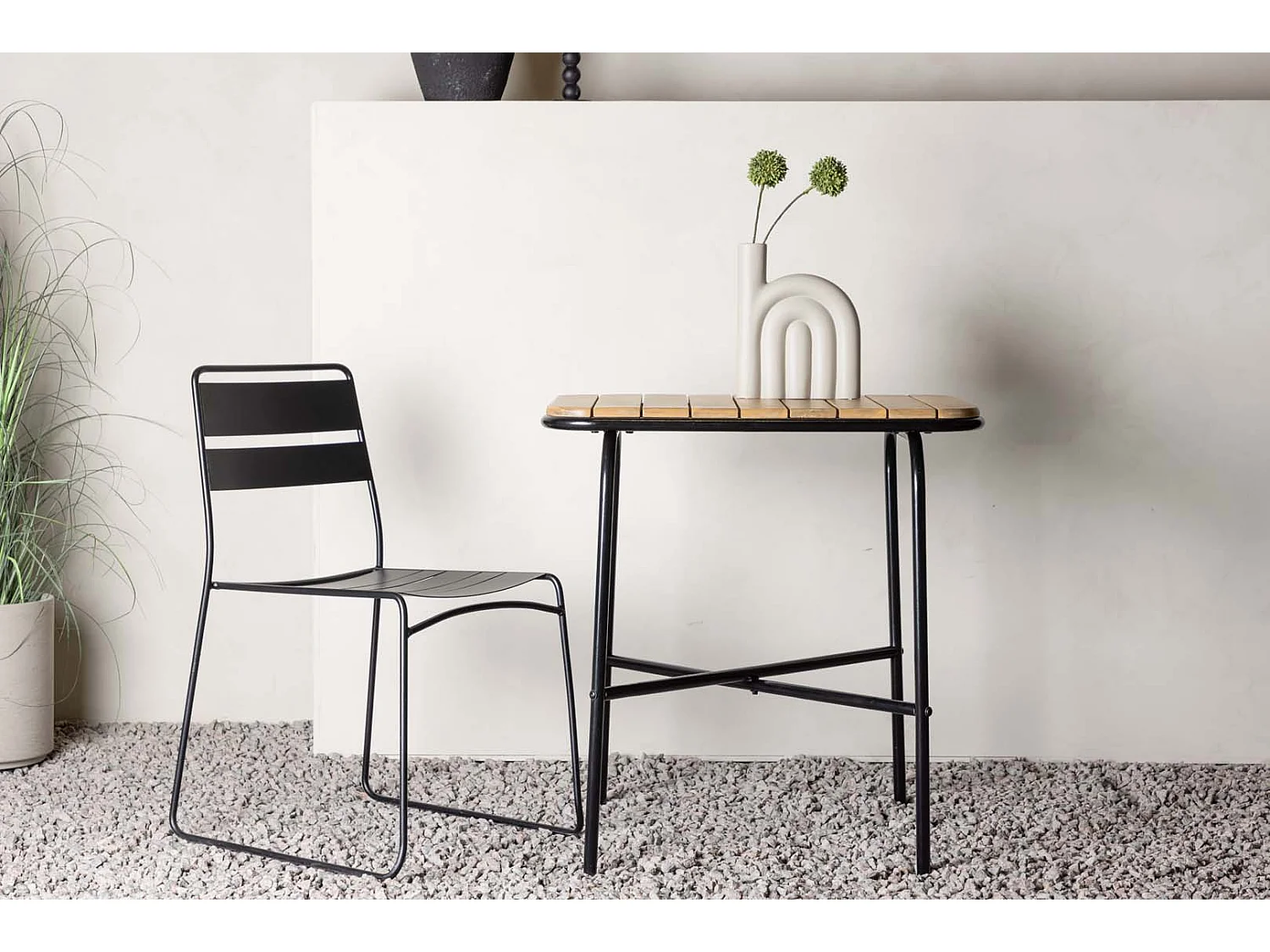 Holmbeck café tafel 88x70cm naturel.