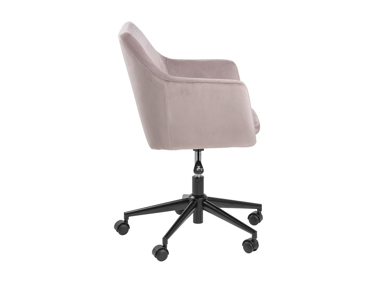 Noel Chaise de bureau, vieux rose, noir.