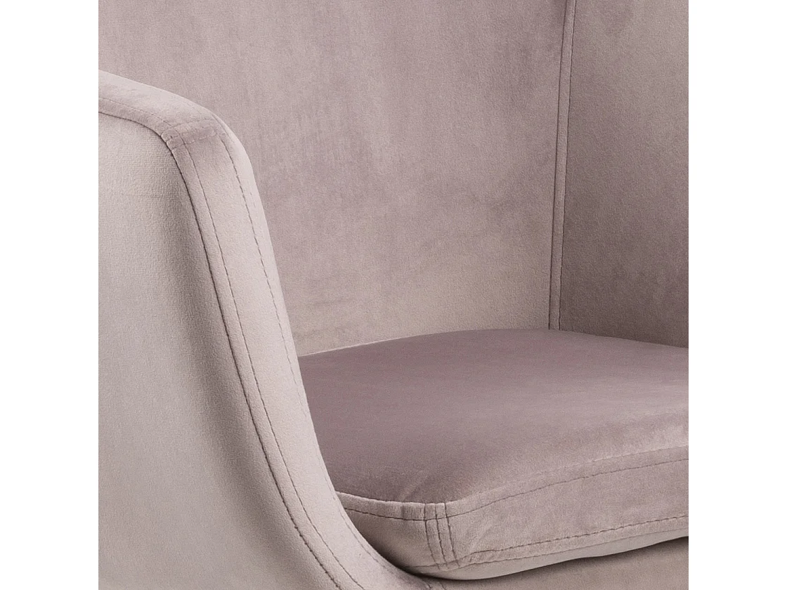 Noel Chaise de bureau, vieux rose, noir.