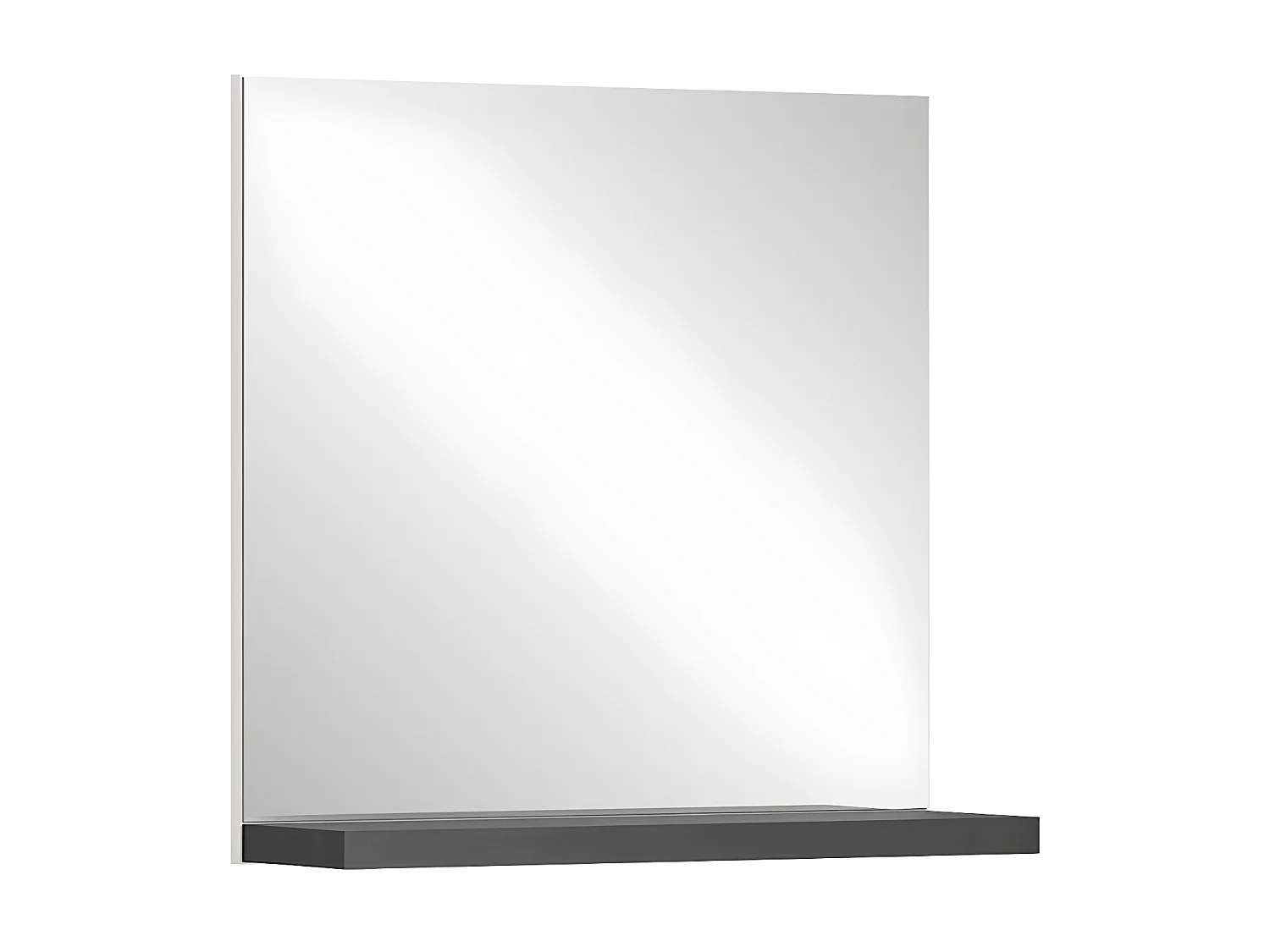 Shoelove miroir 1 tablette 60x59cm blanc,gris.