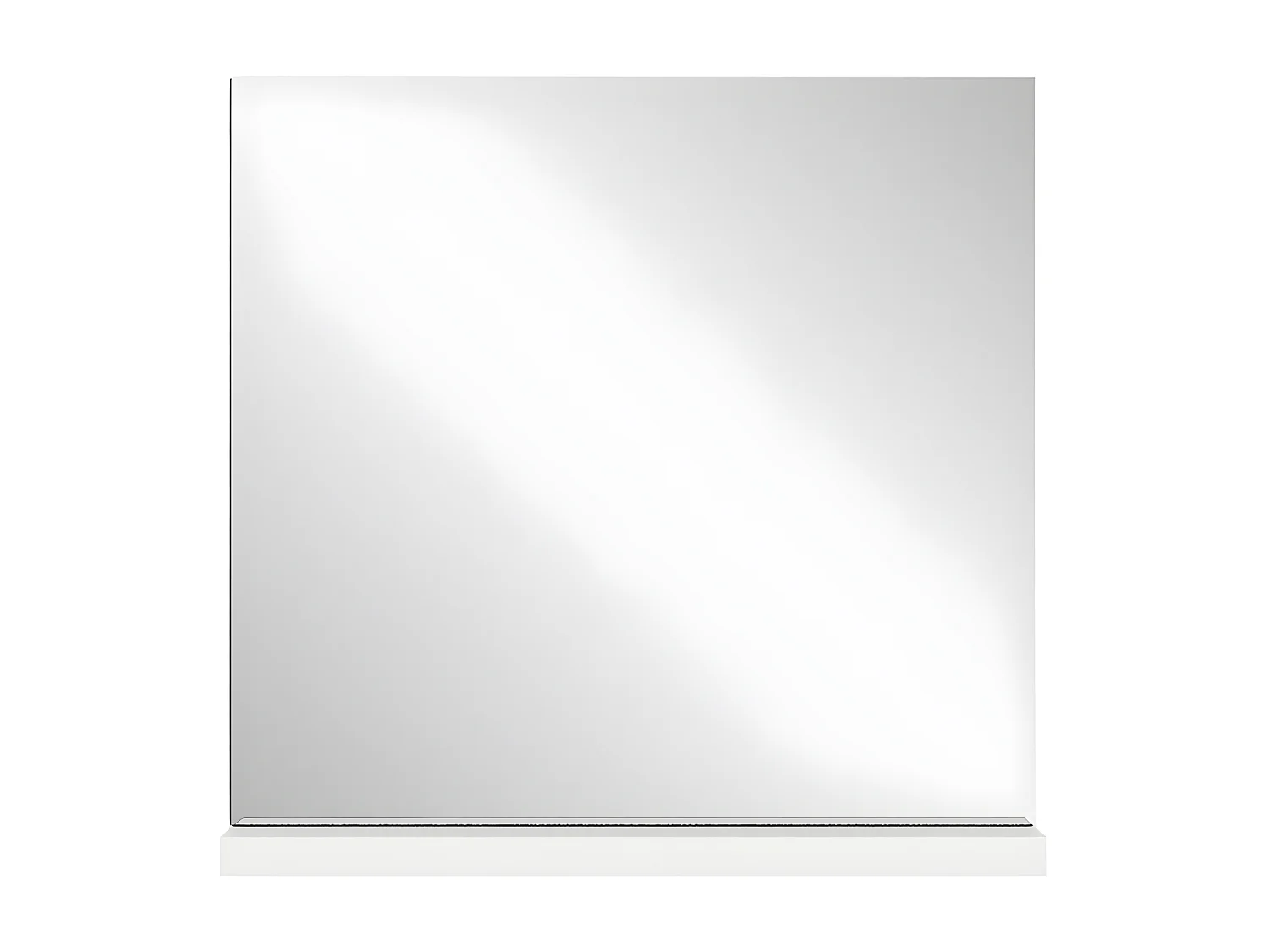 Shoelove spiegel 1 plank 60x59cm wit.