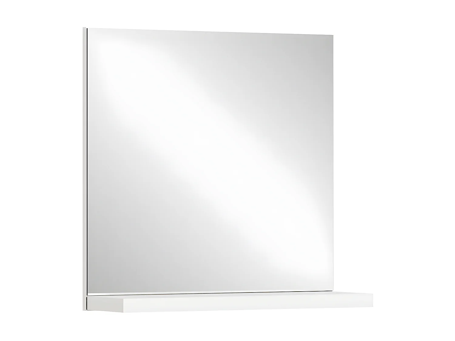 Shoelove spiegel 1 plank 60x59cm wit.