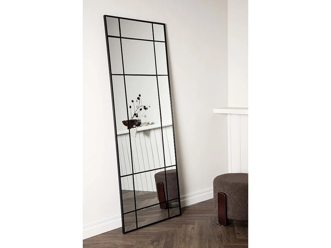 Miroir Mural Déco "Lake" 180cm Noir