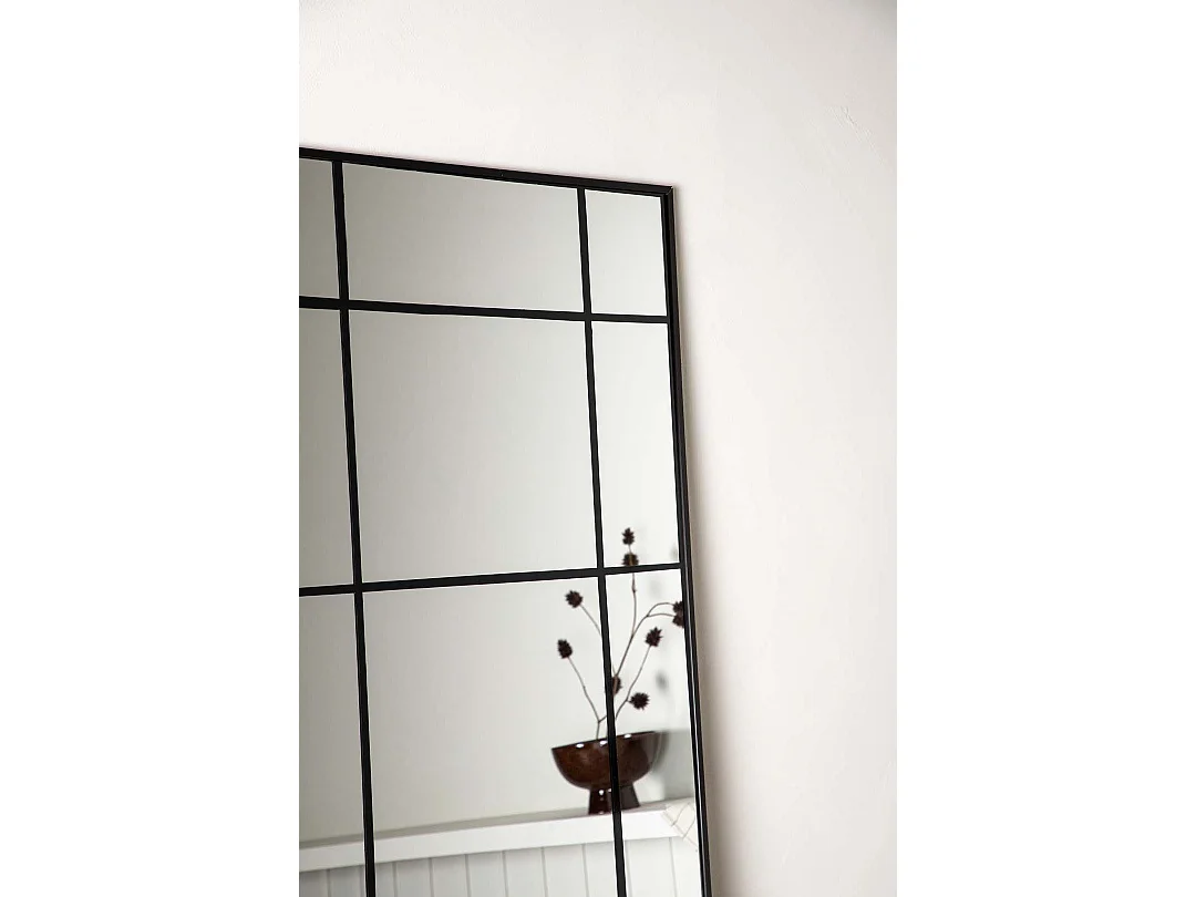 Miroir Mural Déco "Lake" 180cm Noir