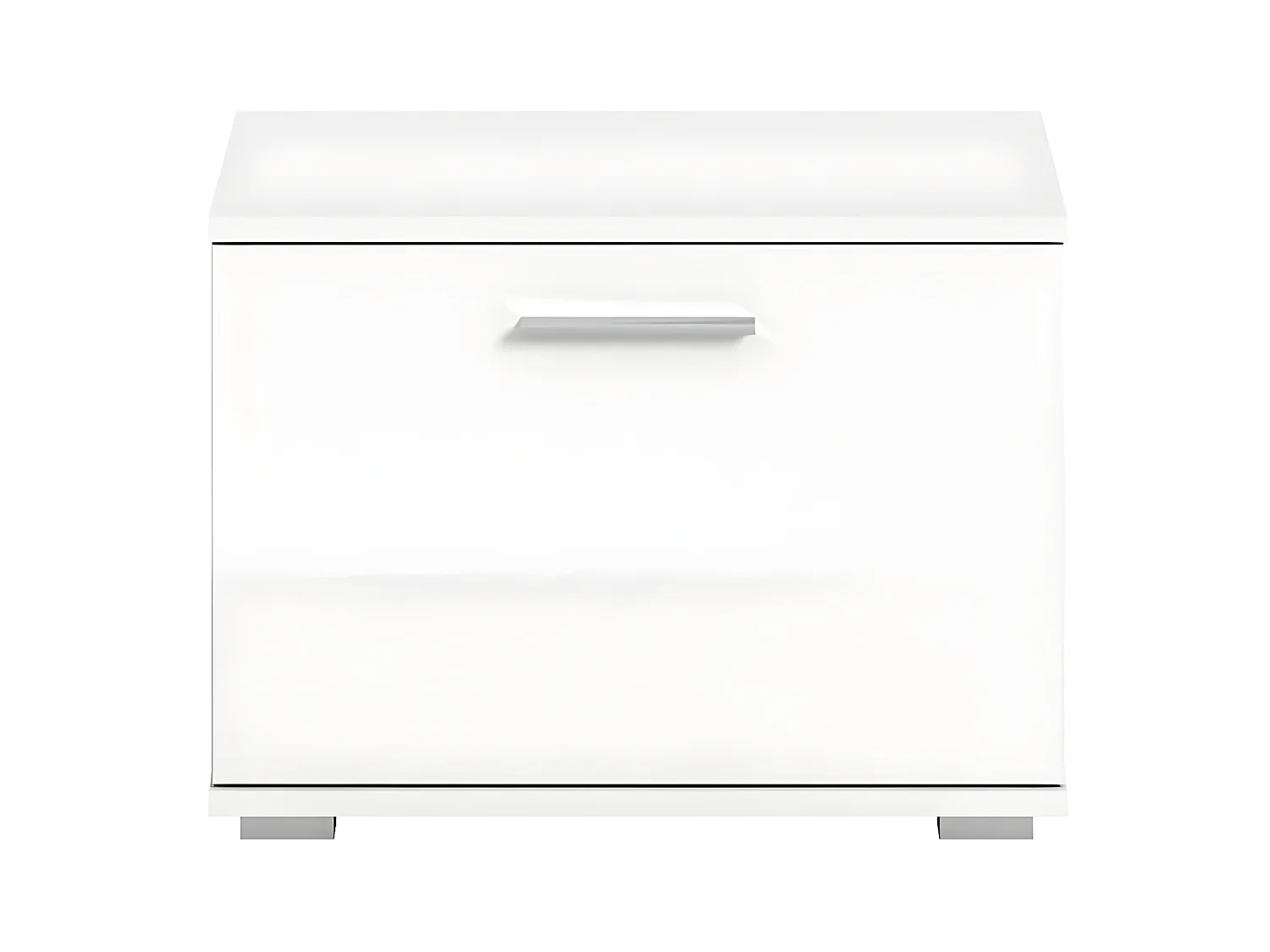 Prego banc 1 claquement de porte brillant blanc,blanc.