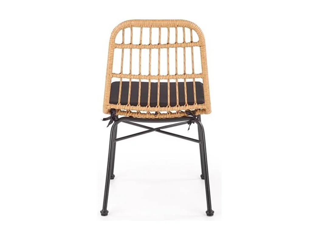 Chaise d'extérieur en rotin synthétique 47 x 43 cm