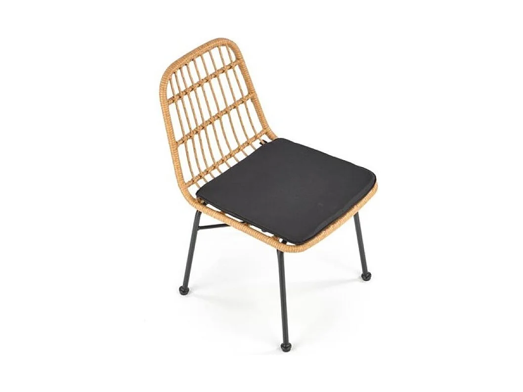 Chaise d'extérieur en rotin synthétique 47 x 43 cm