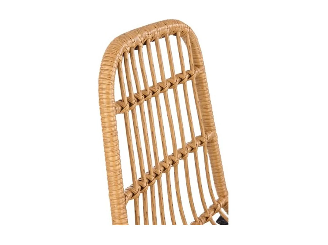 Chaise d'extérieur en rotin synthétique 47 x 43 cm